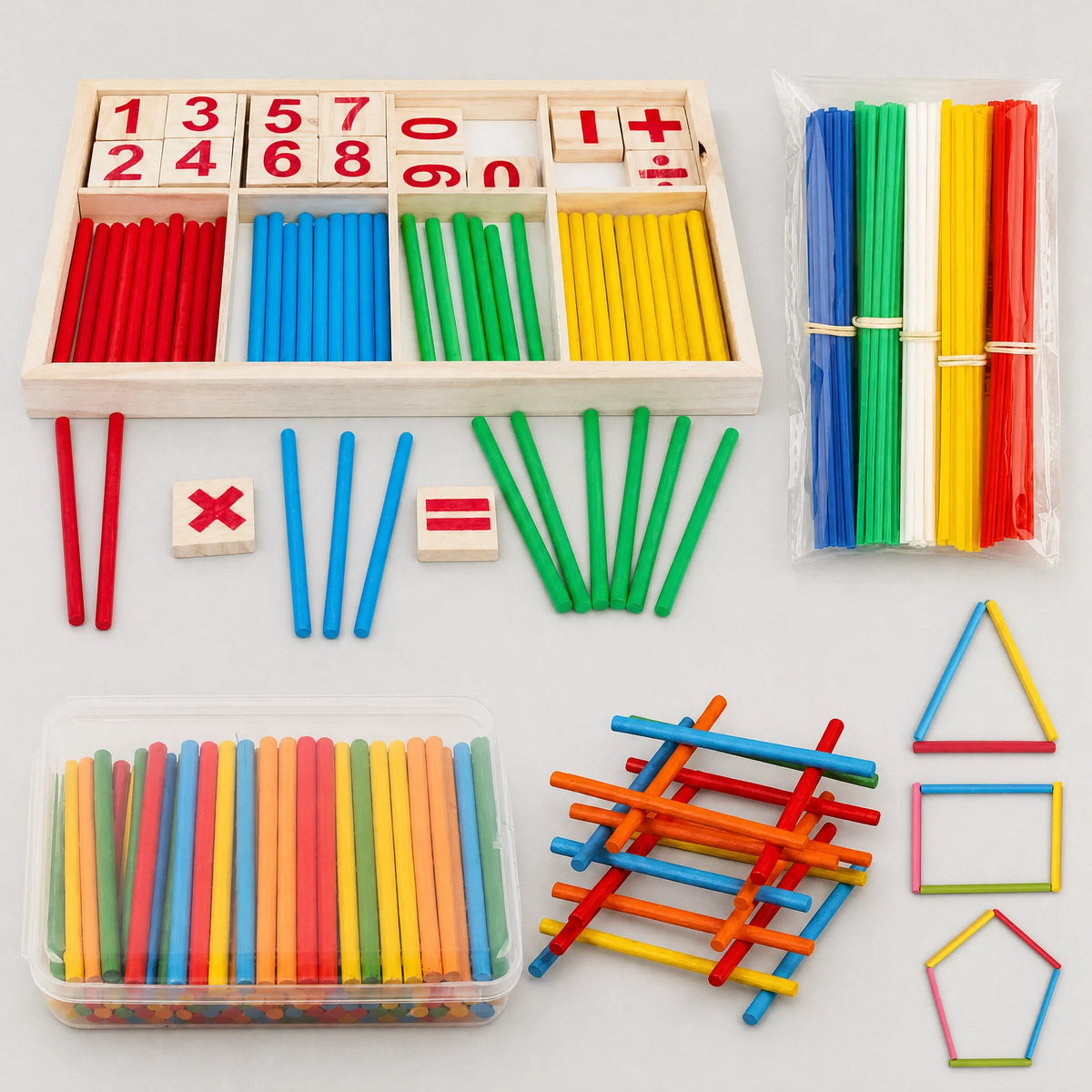 Zählstäbchen-Set zum Rechnenlernen