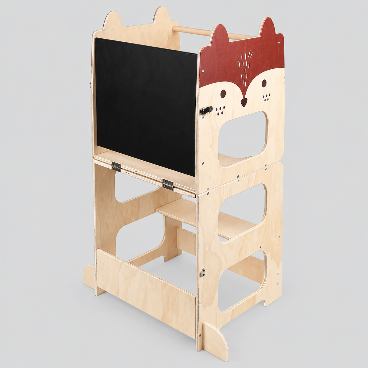 3-in-1 Montessori-Lernturm aus Holz