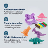 Dinosaurier-Knete-Set mit Formen