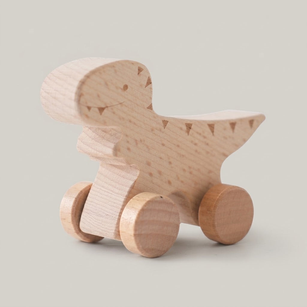 Holz-Dino-Schwungrad-Spielzeug