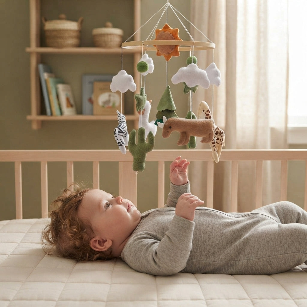 Filz-Babybett-Mobile
