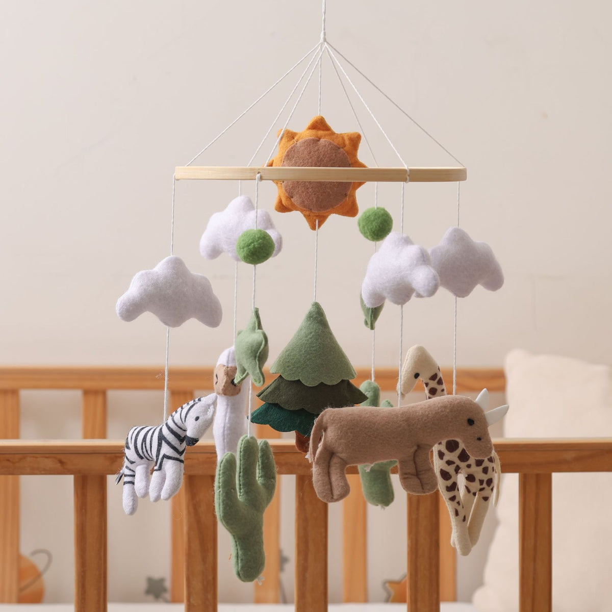 Filz-Babybett-Mobile