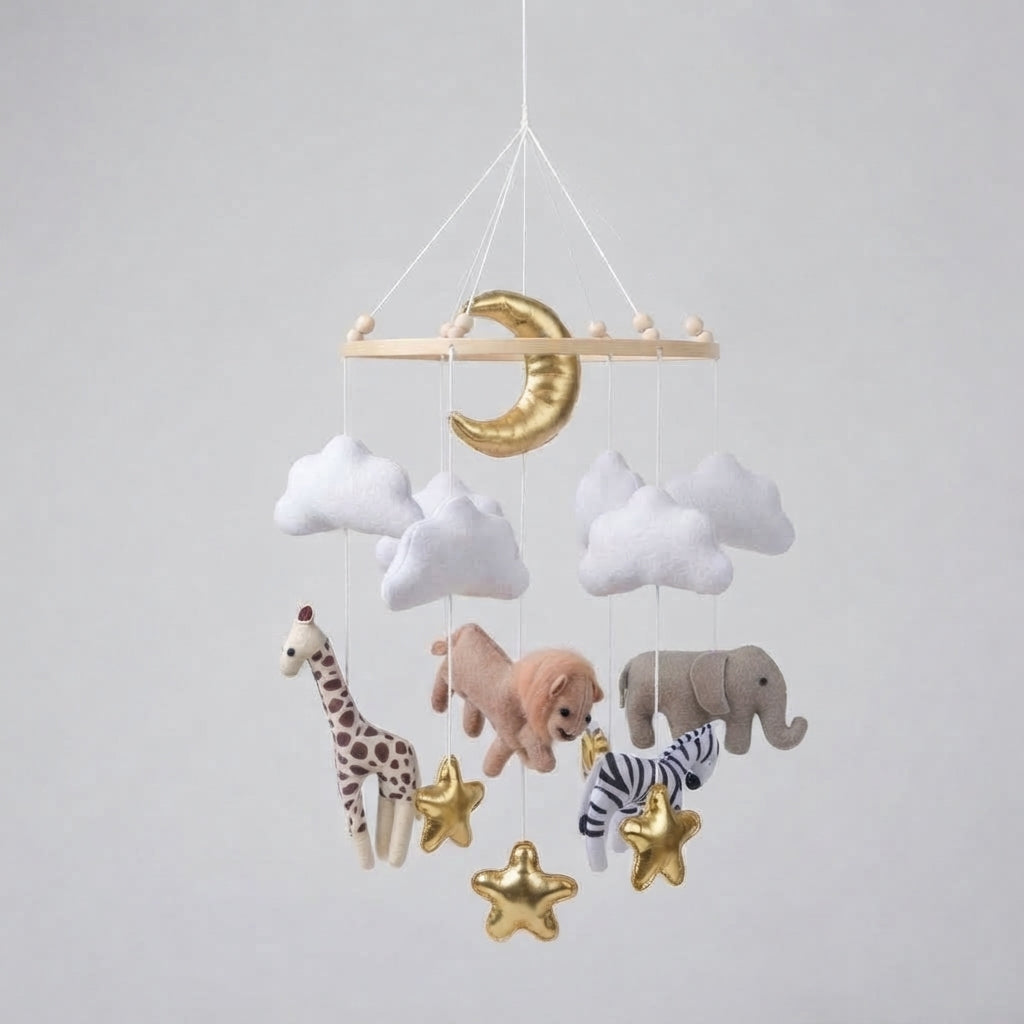 Filz-Babybett-Mobile