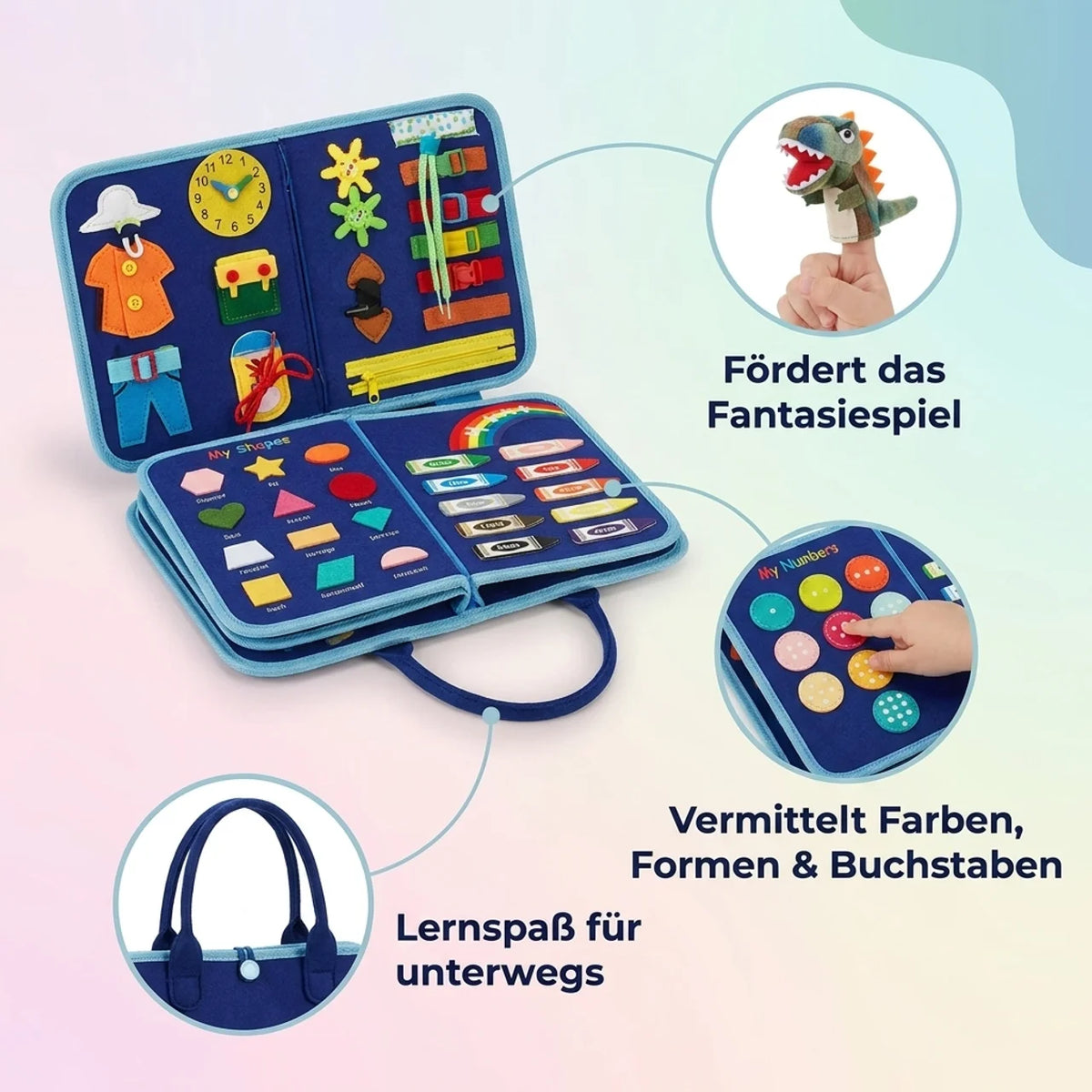 Filz-Beschäftigungsbrett für Kinder