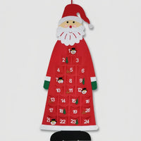 Filz-Weihnachtsbaum-Adventskalender mit Lichterkette