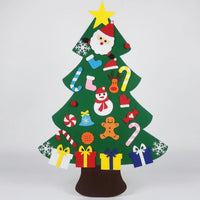 Filz-Weihnachtsbaum-Adventskalender mit Lichterkette