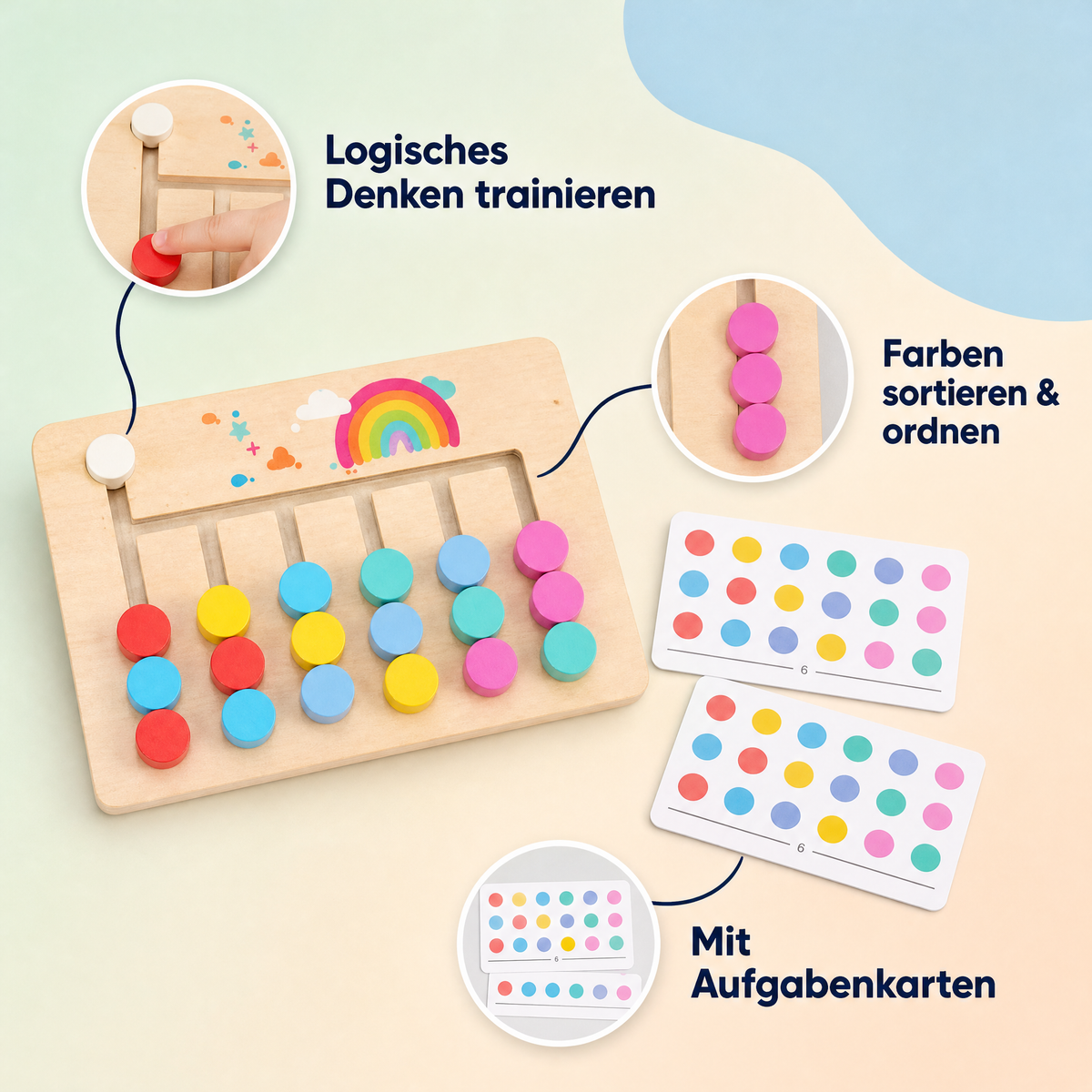 Holz-Farbzuordnungs-Schach