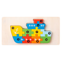 Holz-3D-Tier-Puzzle