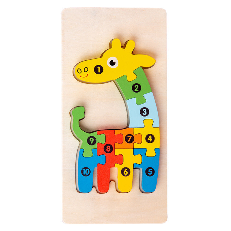 Holz-3D-Tier-Puzzle