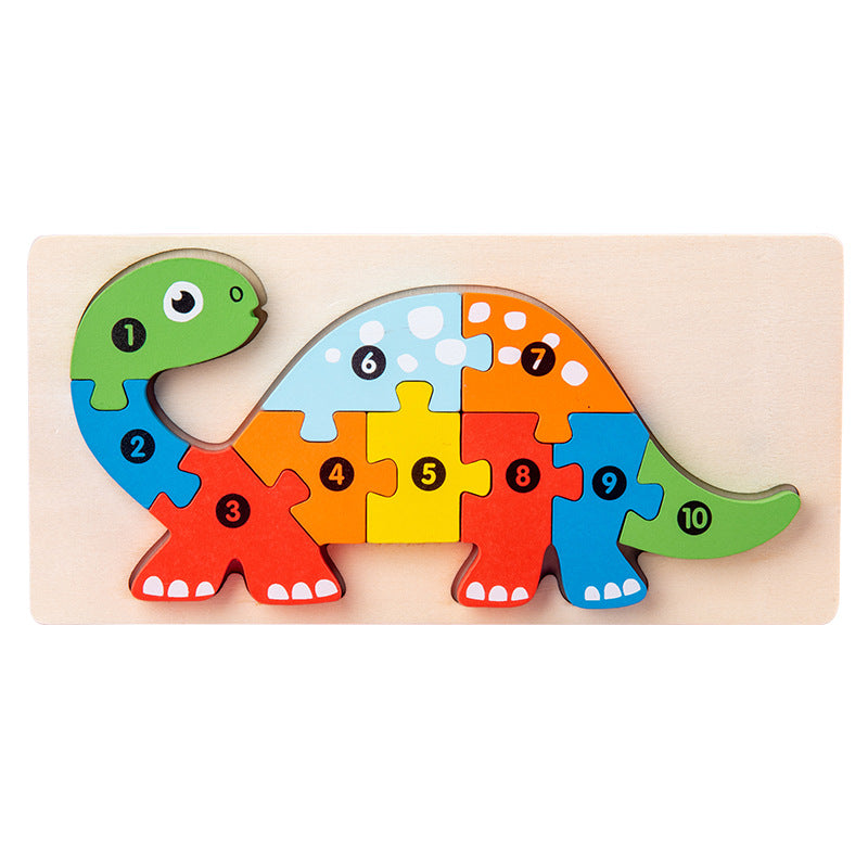 Holz-3D-Tier-Puzzle