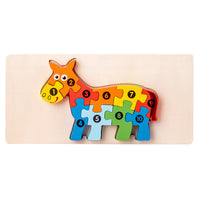Holz-3D-Tier-Puzzle