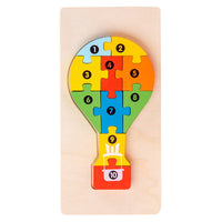 Holz-3D-Tier-Puzzle