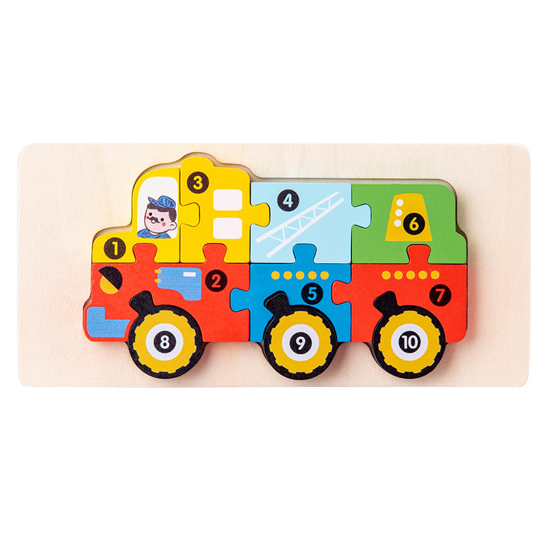Holz-3D-Tier-Puzzle