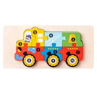 Holz-3D-Tier-Puzzle