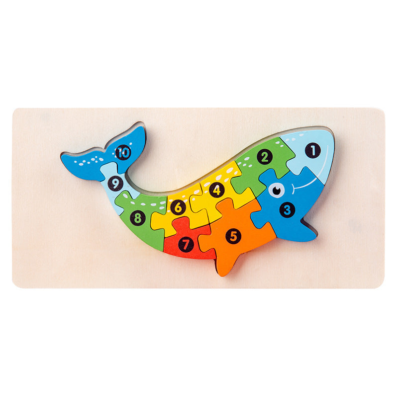 Holz-3D-Tier-Puzzle