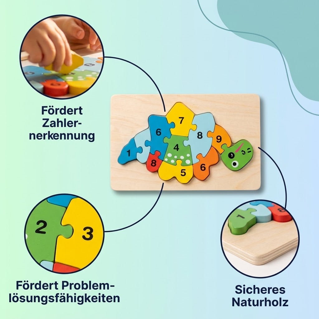 Holz-3D-Tier-Puzzle