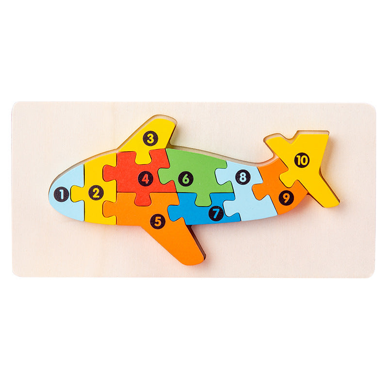 Holz-3D-Tier-Puzzle