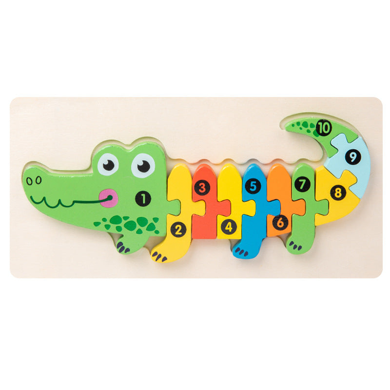 Holz-3D-Tier-Puzzle