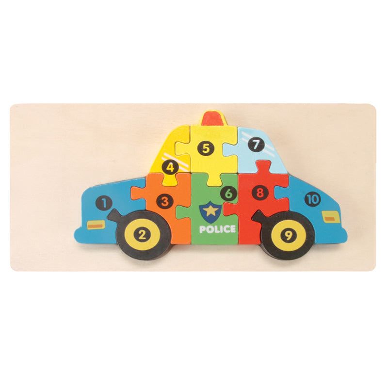 Holz-3D-Tier-Puzzle