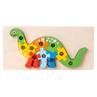 Holz-3D-Tier-Puzzle