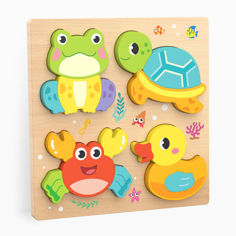Holz 4-in-1 Puzzlebrett