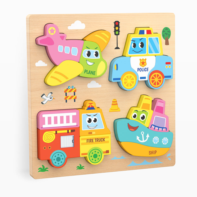 Holz 4-in-1 Puzzlebrett