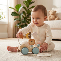 Holz-Anhänger zum Ziehen für Babys