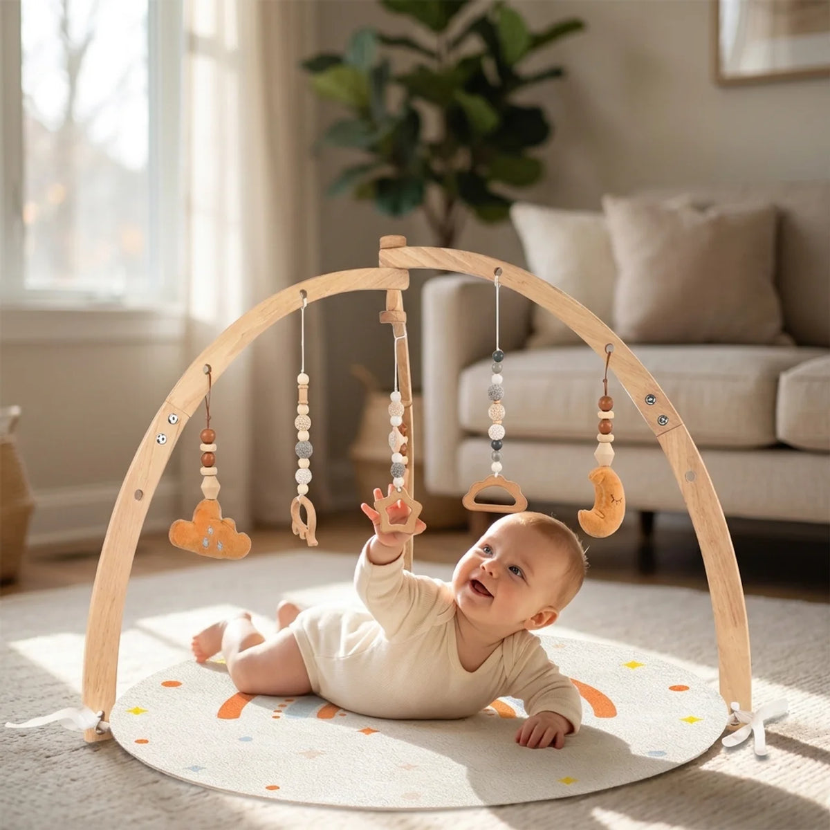 Holz-Baby-Aktivitäts-Gym