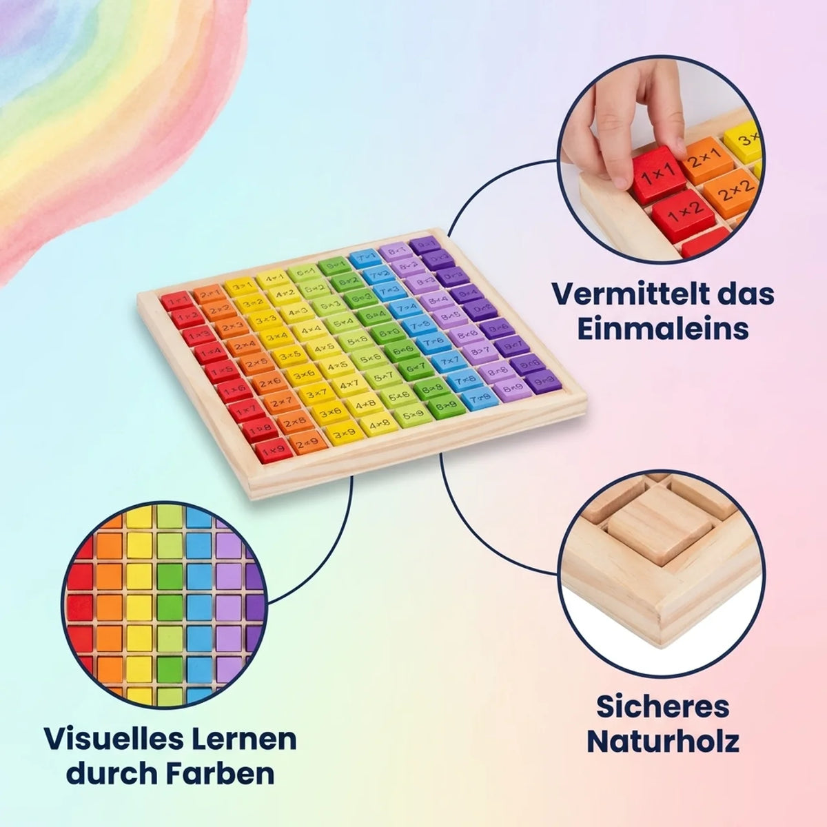 Holz-Einmaleins Rechenspiel