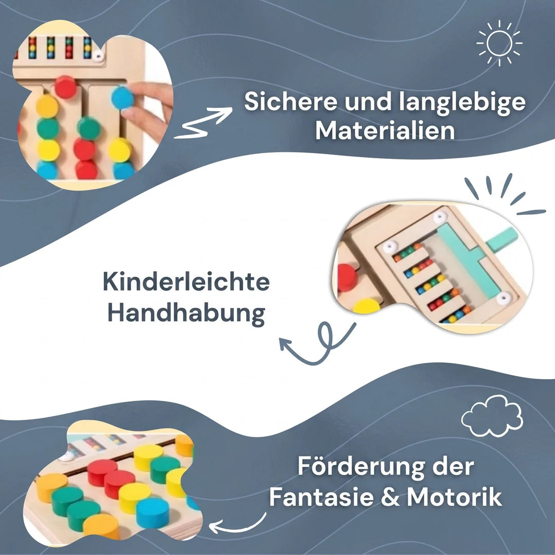 Holz-Farbzuordnungs-Logikspiel