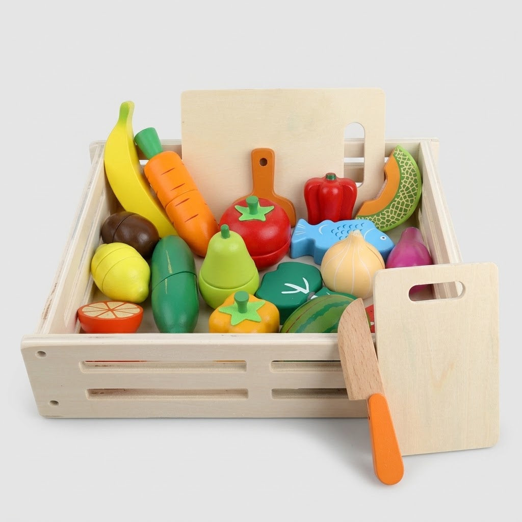 Holz-Gemüse & Obst Schneideset