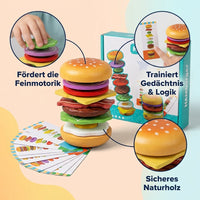 Holz-Hamburger Stapelspiel