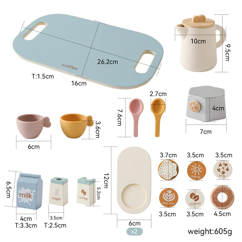 Holz-Kanne & Tasse Rollenspielset