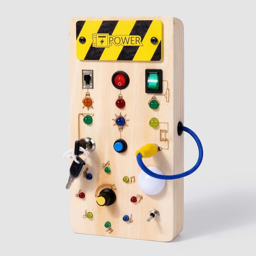 Holz-LED-Sinnes-Beschäftigungsbrett