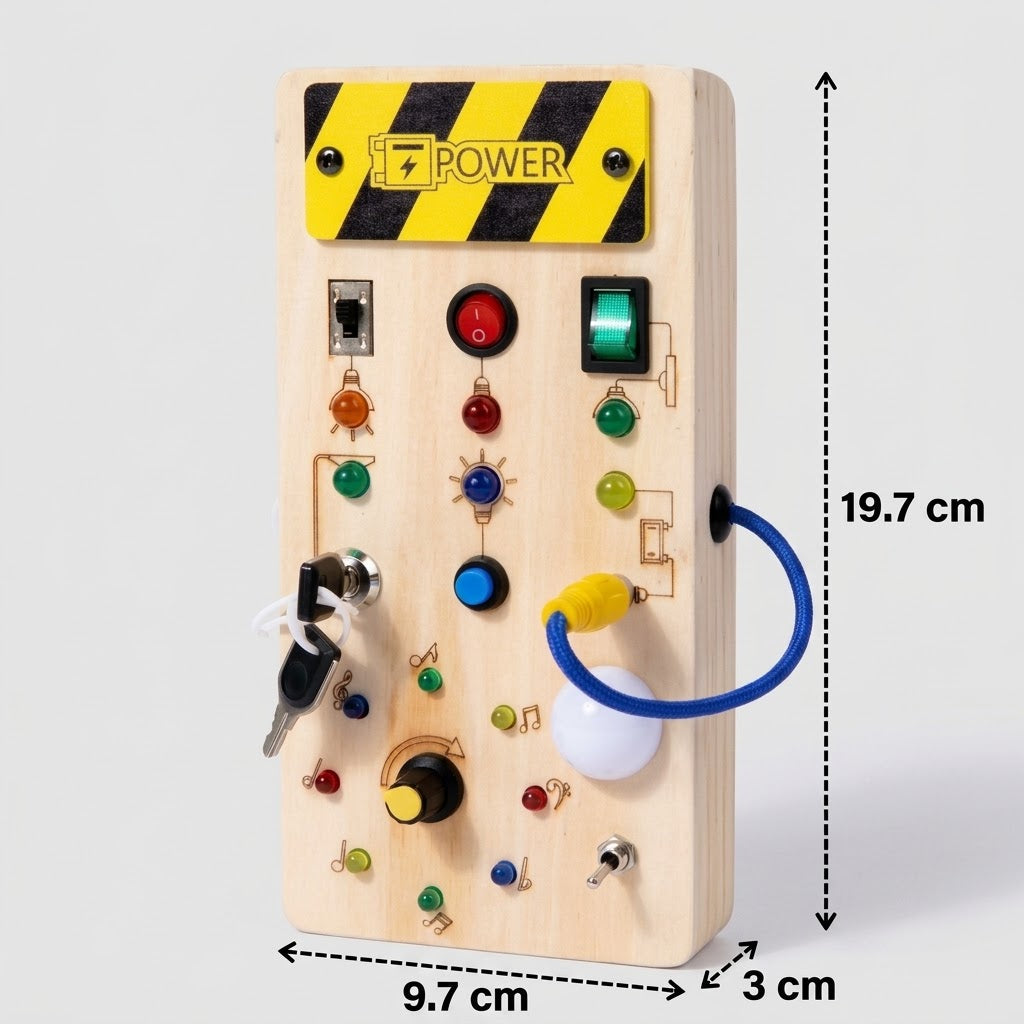 Holz-LED-Sinnes-Beschäftigungsbrett