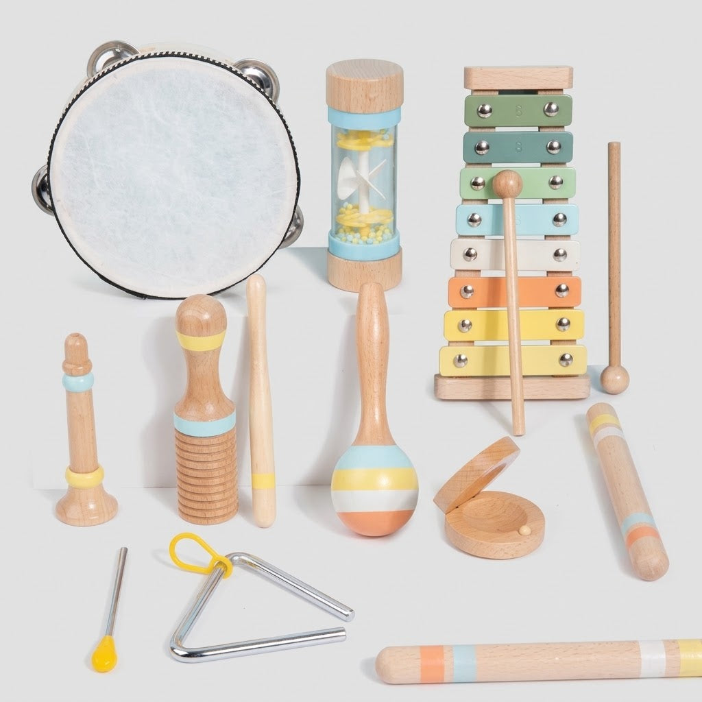 Holz-Musikinstrumente-Set für Babys