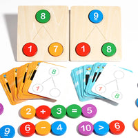 Holz-Rechenspiel zum Zahlenzerlegen
