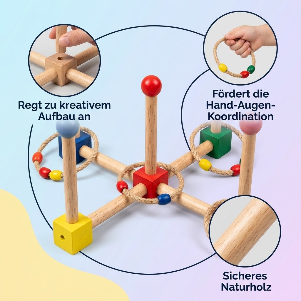 Holz-Ringwurf Koordinationsspielzeug