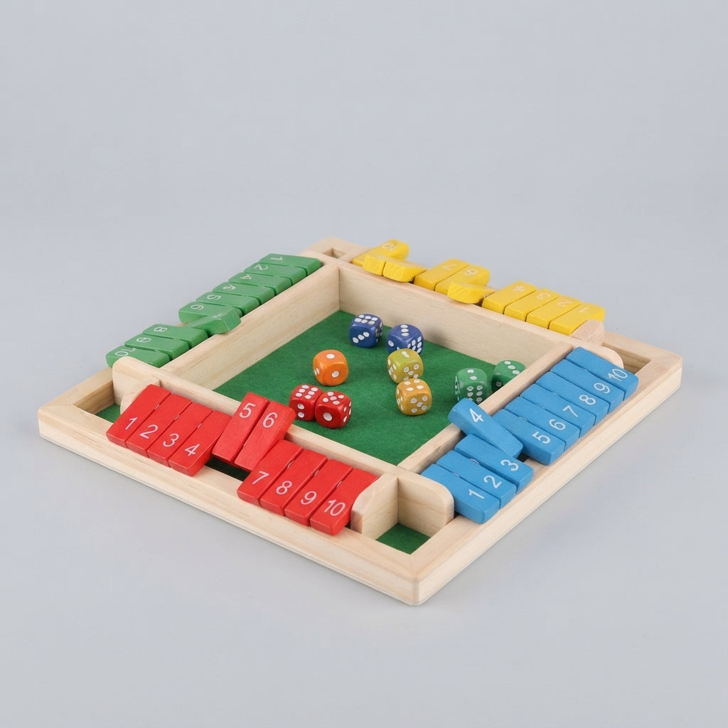 Holz-Shut-the-Box Würfelspiel