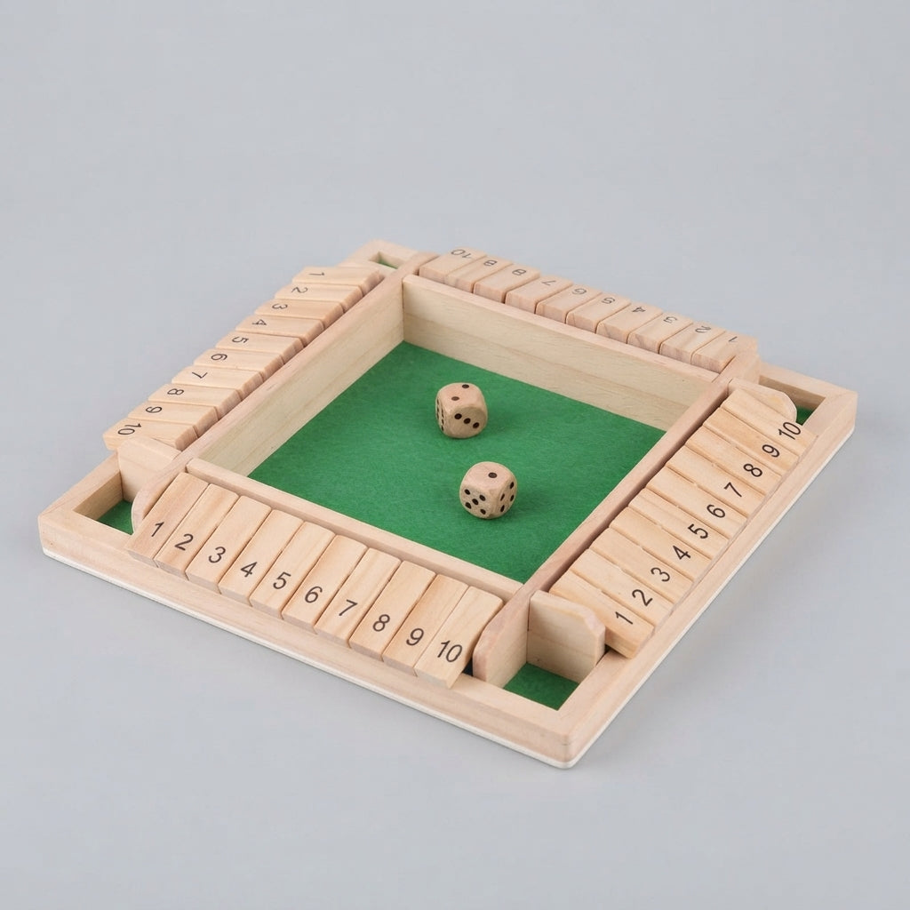 Holz-Shut-the-Box Würfelspiel