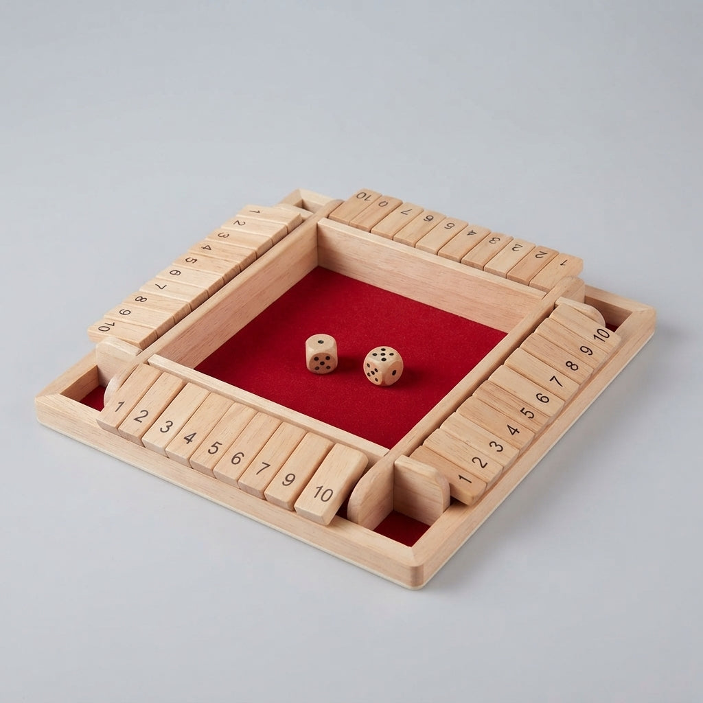 Holz-Shut-the-Box Würfelspiel