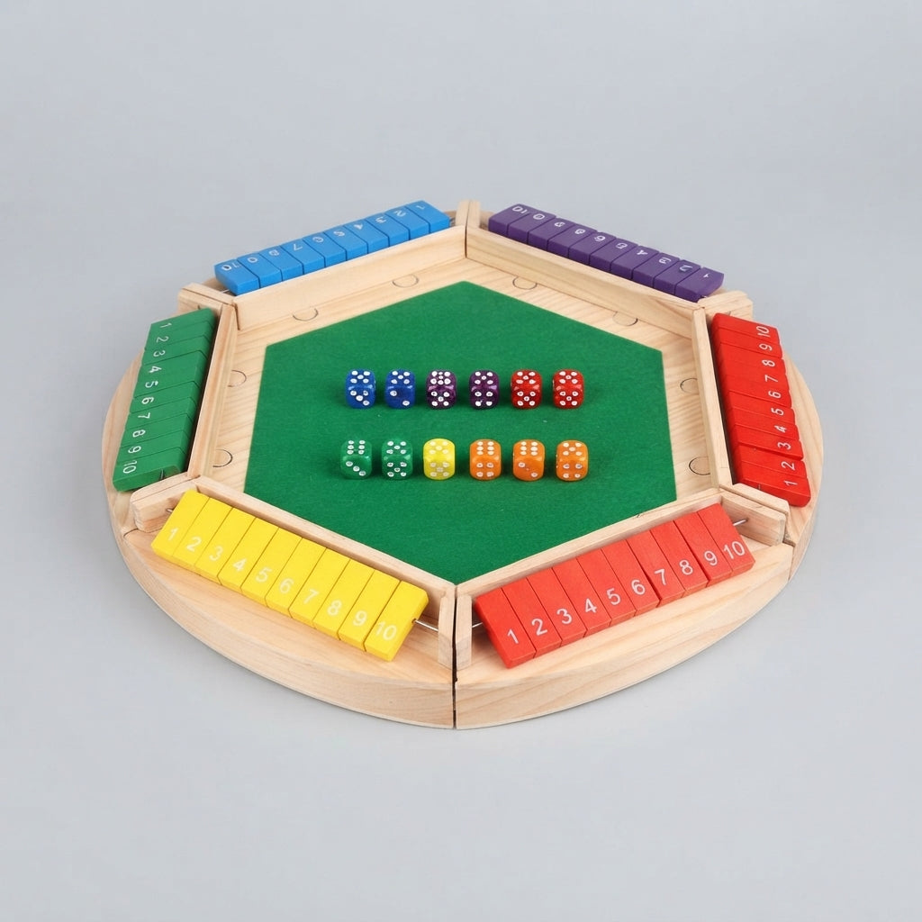 Holz-Shut-the-Box Würfelspiel