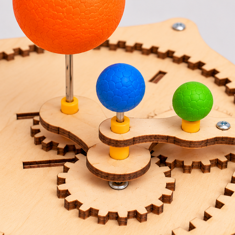 Holz-Sonnensystem-Modell zum Bauen