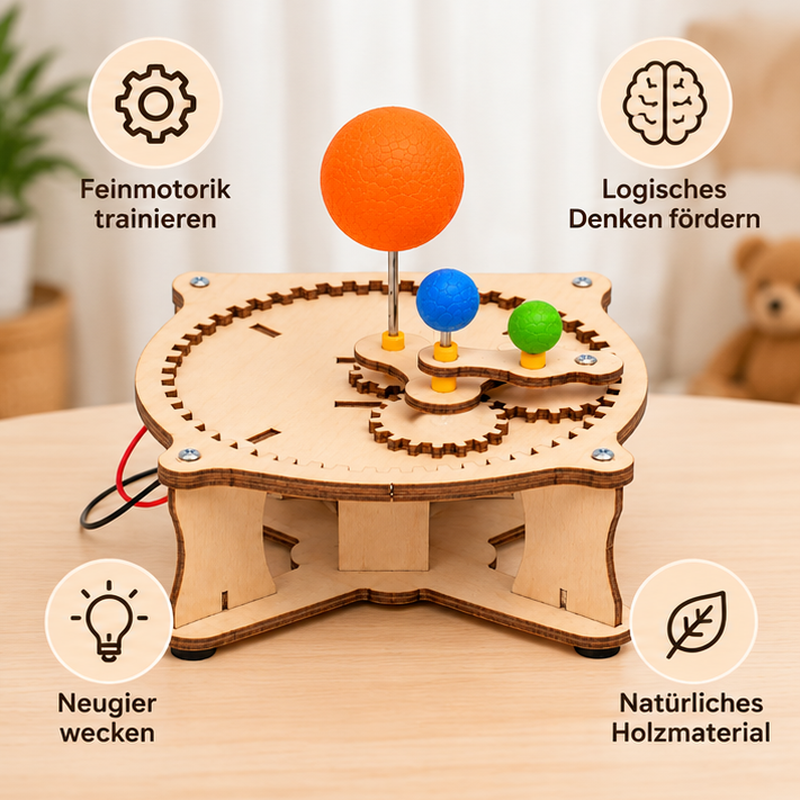 Holz-Sonnensystem-Modell zum Bauen