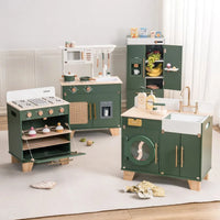 Holz-Spielküche im Vintage-Look