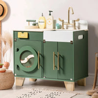 Holz-Spielküche im Vintage-Look