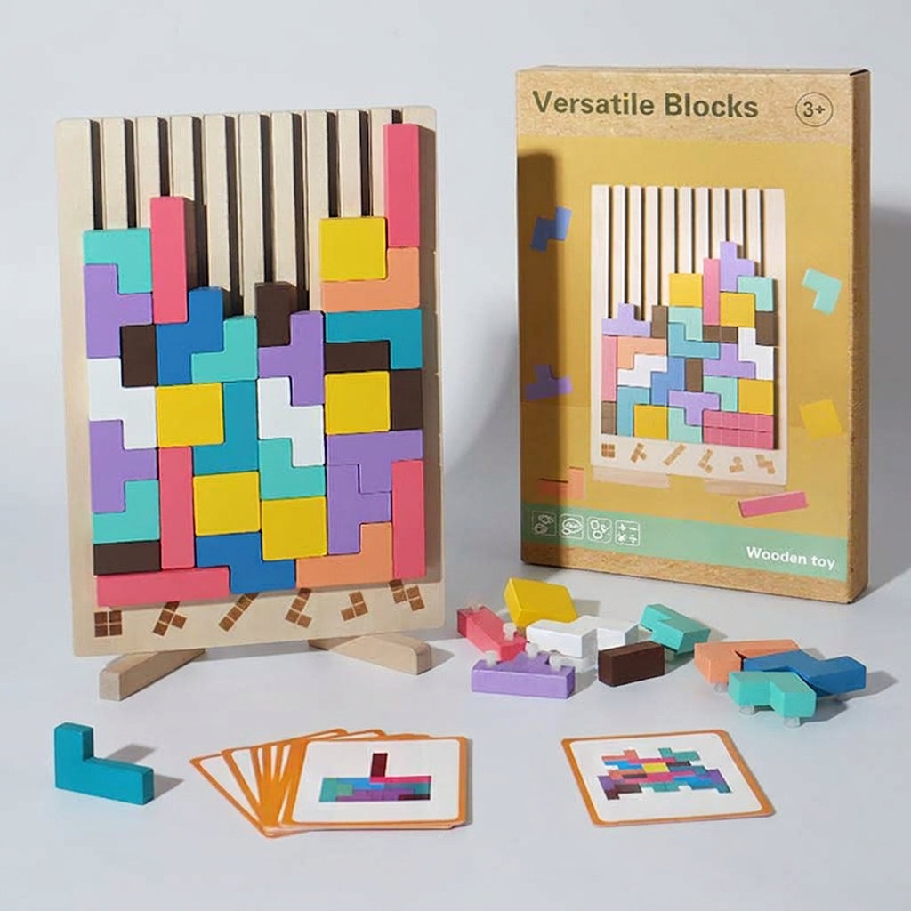 Holz-Tetris-Tierpuzzle