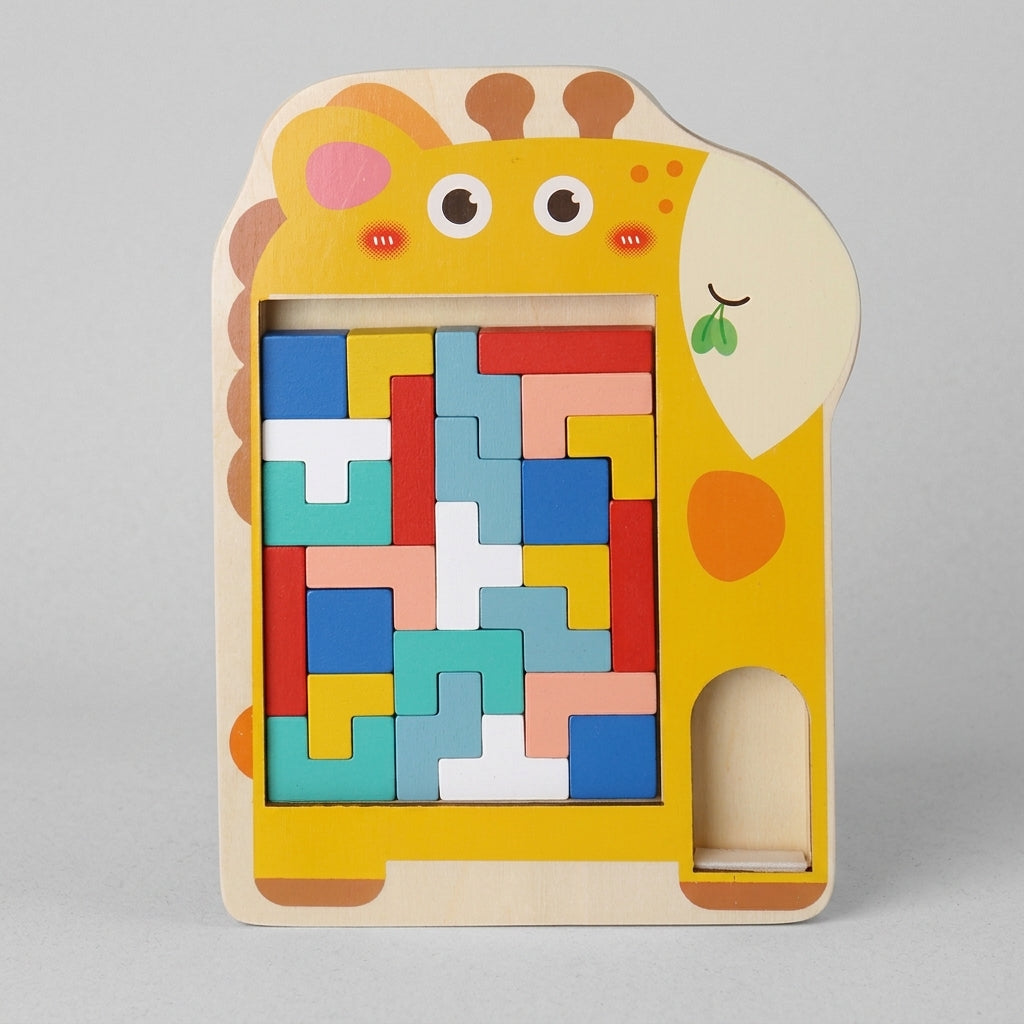 Holz-Tetris-Tierpuzzle