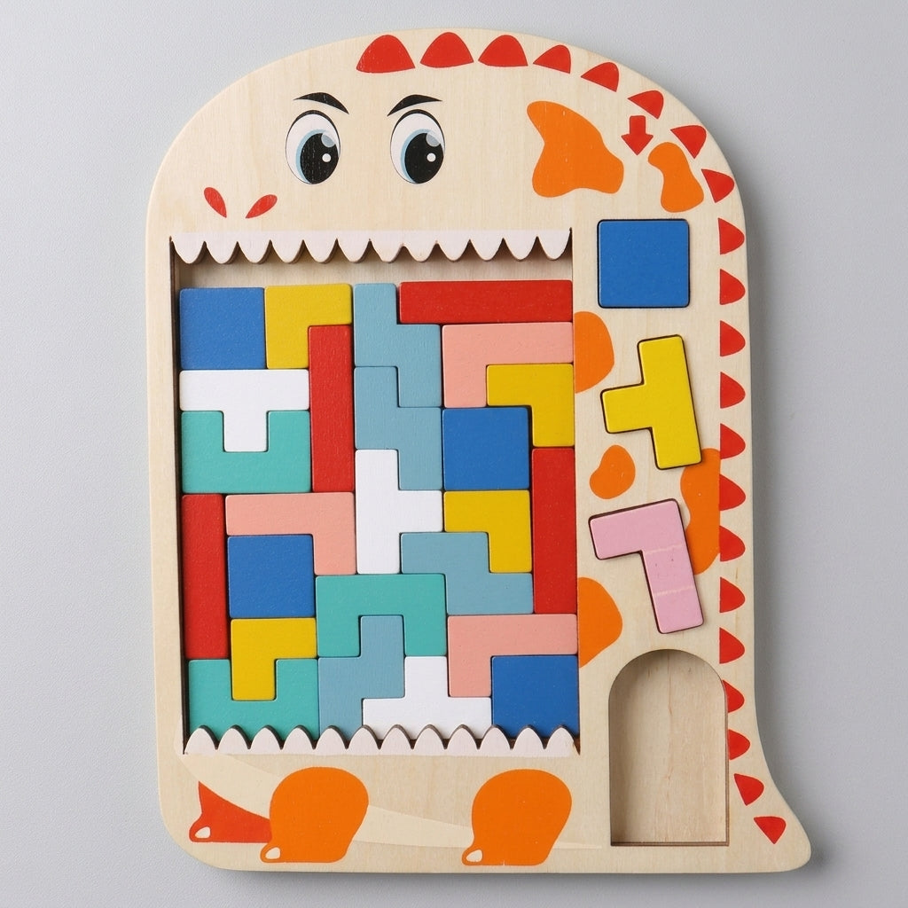 Holz-Tetris-Tierpuzzle