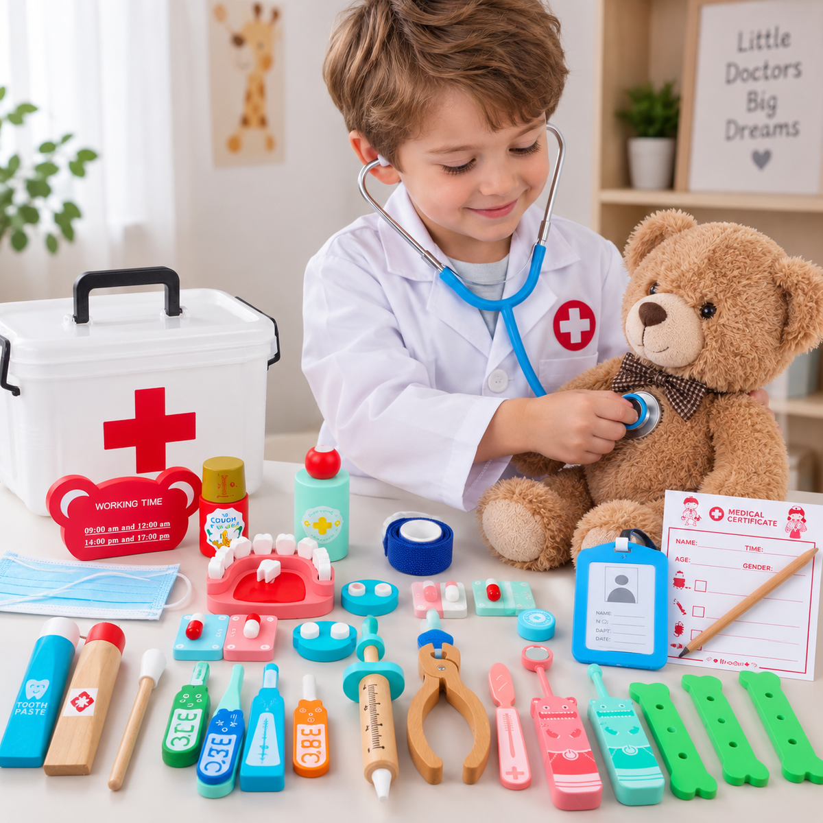 Kinder-Arztkoffer Rollenspielset